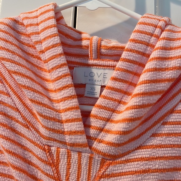 Orange Striped Hoodie size XS - Picture 4 of 5